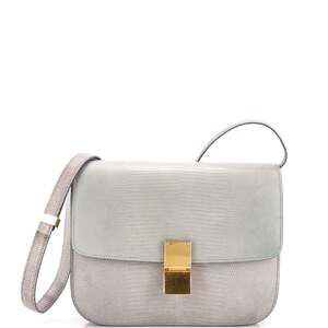 Celine Classic Box Bag Lizard Medium #218077C23B